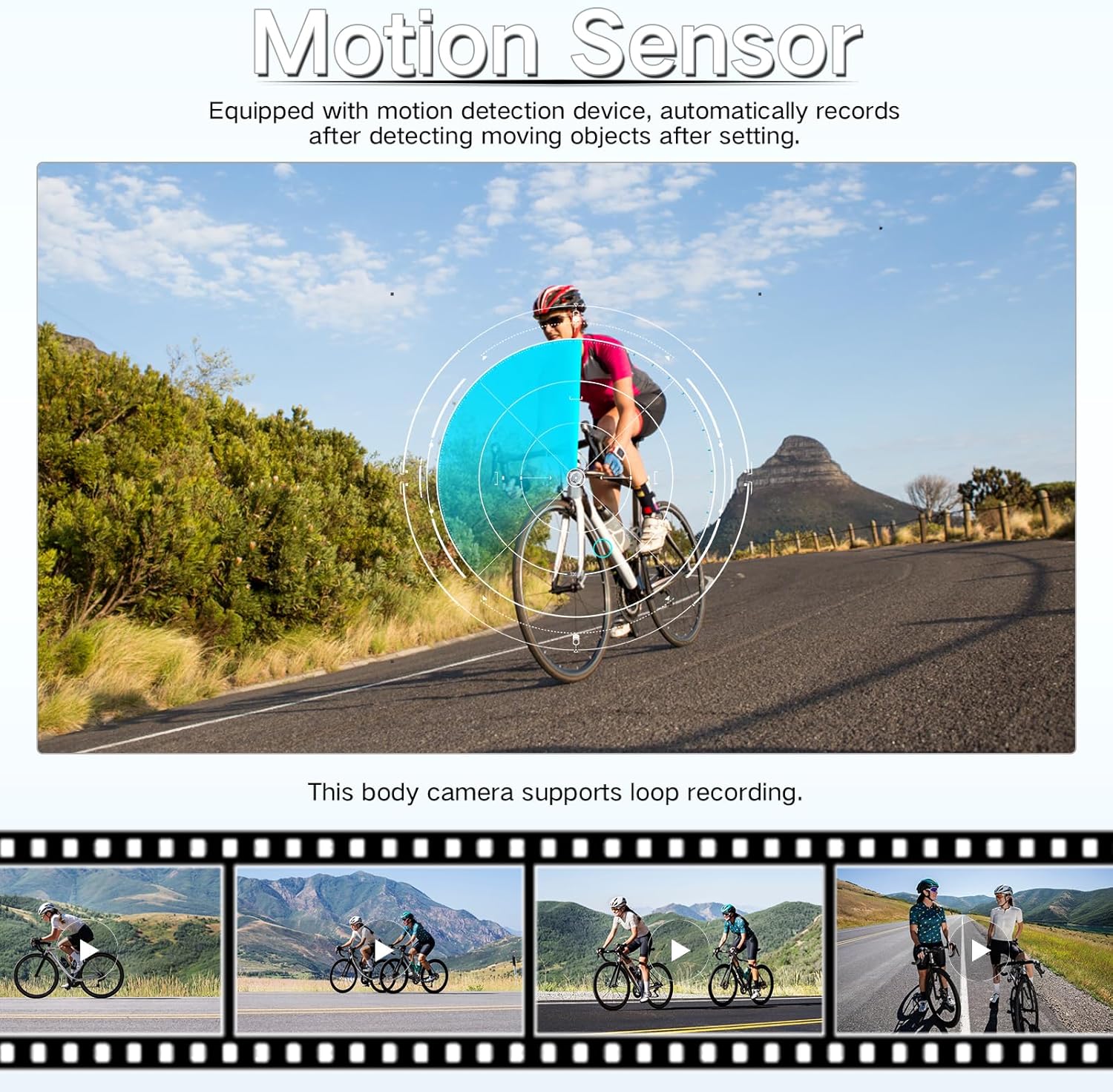 Body Camera, Thumb Action Camera HD 1080P Video Recorder, Small POV Camcorder with Motion Detection, 1.47'' Screen Magnetic Sports Cam Wireless Charging Case, Mini Body Cam for Pets/Cycling/Vlogging